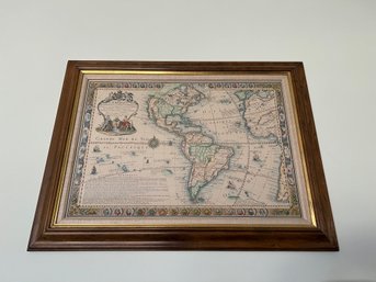 LAmerique Meridionale Et Septentrionale - Large Framed 1731 Reproduction French Map