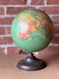 Vintage Globe - 10 Inch Standard Globe Made By Replogie Globes