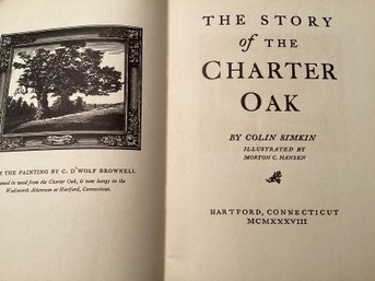 1938 The Story Of The Charter Oak Booklet Connecticut History