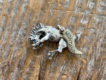 Sterling Silver Montana Horse Charm