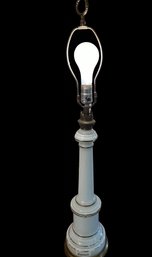 Tall White Table Lamp (No Shade)