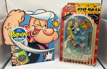 Vintage Popeye Pinball Game