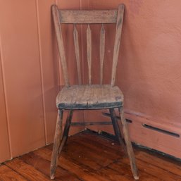 Antique Fruitwood Children’s Chair