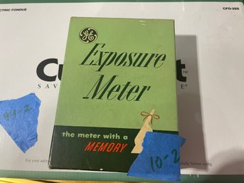 Vintage General Electric Exposure Meter From 1952, Unused In Box With Instructions.