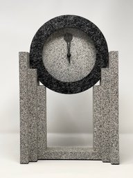 Faux Stone Mantel Clock