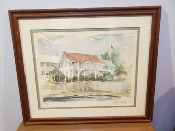 Watercolor 'Grand Cayman' Signed Janet Walker 351/500