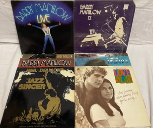Collection Of Pop Vinyl Records Including Barry Manilow