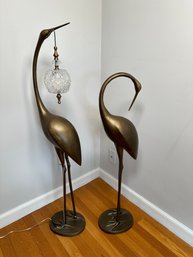 Metal Crane Lamp