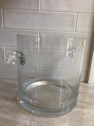 Tiffany & Co Crystal Ice Bucket With Scroll Handles