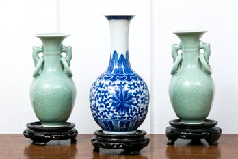 Three Chinese Small Porcelain Jars