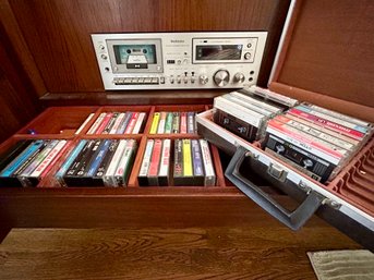 Technics Stereo Cassette Deck 641 And Collection Of Cassettes