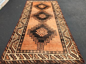 Hand Made Persian Gabbeh Rug, 4 Feet By 8 Feet