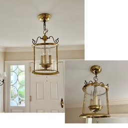 A Pair Of Vintage Brass Lanterns