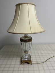 Vintage Glass Table Lamp