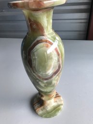 Beautiful Onyx Vase, 5 LB, 12 Inch Tall