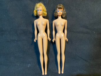 Brunette Midge Barbies Friend And Blond Midge  1962