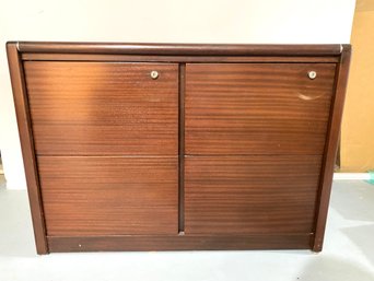 Rosewood Veneer File Cabinet
