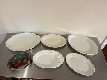 5 Vintage Platters & A Bowl