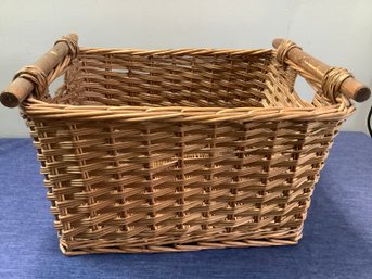 Handled Woven Laundry Basket