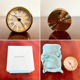 Vintage Tiffany & Co. Infiniti Brass Travel Alarm Clock