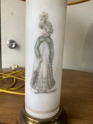 Vintage Paul Hanson Lamp With Lady Design