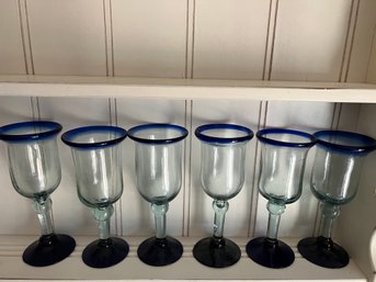 Set Of Pier 1 Wine Glasses