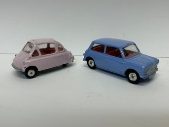 Morris Mini-Minor (early Patent Pending) & BMW Isetta