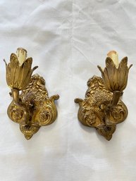 Pair Of Electrified Wall Sconces