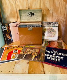 Triad Record Case Filled-jimmy Buffet,buck Owens And More