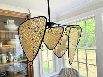 Caned Modern Pendant Light