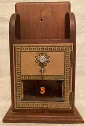 Vintage Novelty Combination PO Box Letterbox - No 5 - Mail Box - Letter Or Bill Caddy - Repurposed
