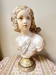 Plaster Bust Of A Young Lady- Salon 21