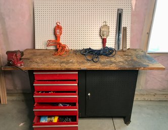 WOW!! CRAFTSMAN Work Bench Filled With Tools!