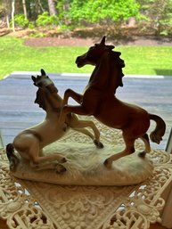 Porcelain Horses In Motion And Gorgeous, Stallions With Spectacular Detail