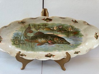 Vintage Large Fish Plate