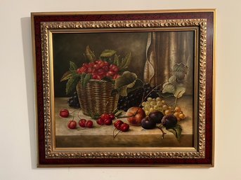 Original Framed Wall Of Cherries