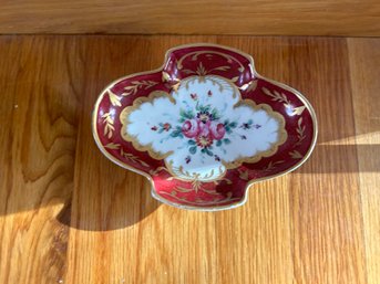 Red Floral Serving Dish