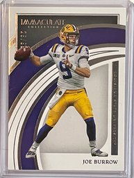 2022 Panini Immaculate Collection Joe Burrow Card #3       Numbered 26/99