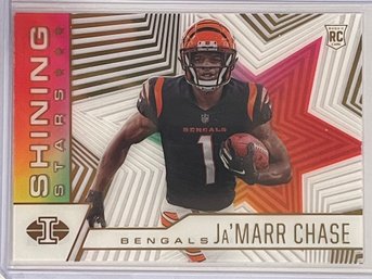 2021 Panini Illusions Shining Stars Ja'Marr Chase Rookie Card #SS-17