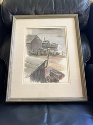 Well Framed Carter Watercolor Painting