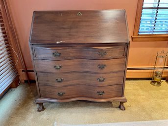 Traditional Solid Honduras Mahogany Secretary Desk From Colonial Mfg Company