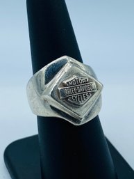 Officially Licensed Sterling Silver Harley Davidson Motorcycle Ring