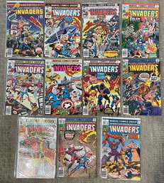 Marvel Comics The Invaders, Lot Of 11- King Size Annual 1, 11-15, 20-23, 25