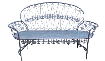 Zaer 65' Parisian Garden Bench With Curved Back