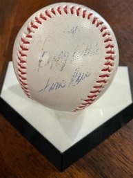 Boston Red Sox Baseball Signed With Signed With An Un-identified Autograph