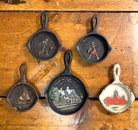 Antique Mini Skillet Ashtrays- Bowlers , Salem And More