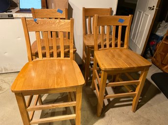 Four Bar Stool Height Chairs