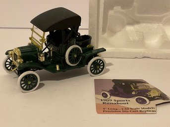 1909 Sports Runabout 1:32 Scale Die Cast Replica Car