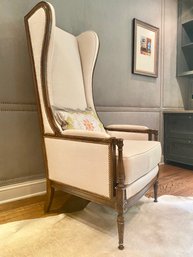 Custom Upholstered Tall Chair