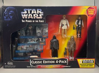 Brand New Star Wars The Power Of The Force Classic Edition 4 Pack - Rare!